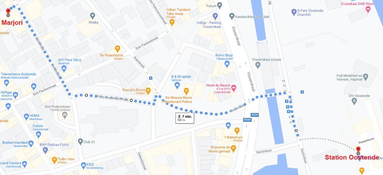 Marjori Oostende Met Gratis Parkeerplaats Exterior foto